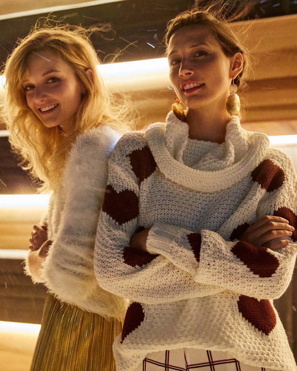 Models at the L'Officiel shoot at Powder Room